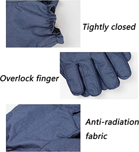 Облека за анти-зрачење на Дарзис ЕМФ, заштитни нараквици против електромагнетно зрачење 5G анти-зрачење, 50% сребро влакна