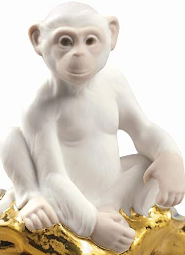 Lladró Мајмун фигура. Мини. Фигура на порцелански мајмун.