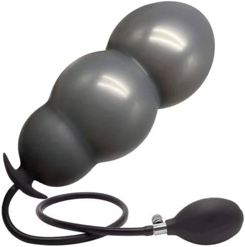 xofoco 3 мушка надувување на анален приклучок силиконски приклучок за голем задник, црна, м