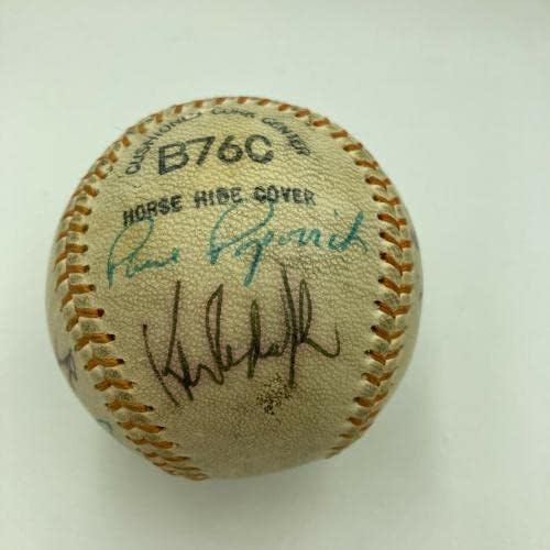 1969 Тимот на Чикаго Кобс потпиша автограмиран официјален бејзбол во лигата - автограмирани бејзбол