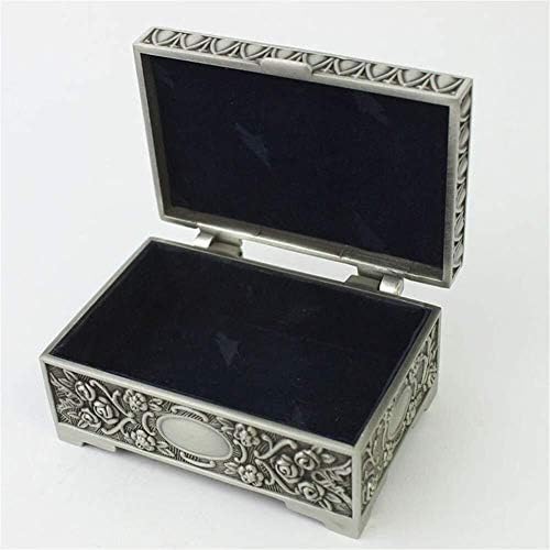 Кутија за накит QTT гроздобер накит кутија за градите за прстен ѓердан Организатор за накит за накит подарок за девојчиња накит