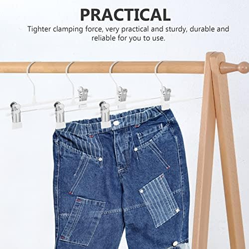 Закалки за панталони со панталони од Zerodeko 10 парчиња панталони за панталони од не'рѓосувачки челик панталони закачалки за