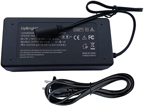 UpBright 2-Pin 29V AC/DC Adapter Compatible with HWX-A290015-A HWX-A2900150-A HWX-A290015-B ZB-A290015-C HWX-A290015A ZB-H290015-T ASW0300-2915002W