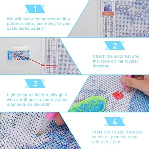 Нечистотии трки со американско знаме 5д DIY вежба Дијамант за сликарство комплети за кристално везење wallид што виси уметност со рамка