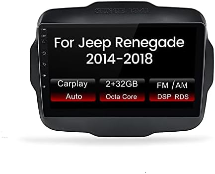 Биорун Андроид 11 Автомобил Радио Стерео За Џип Отпадник 2015 2017 2018 2019 2020, 9 Инчен Окта Основни ГПС Навигација Вграден Во Карплеј