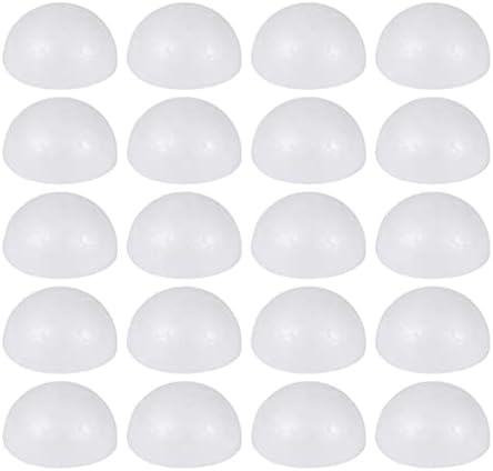 50 парчиња бела пена топки Половина Божиќна занаетчиска топка Божиќна топка XMAS DIY занаетчиски комплети букет украси материјал