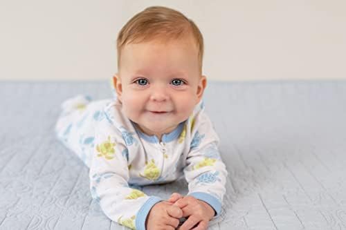Лора Ешли 2-пакет Унисекс нозе пижами бебешки патенти, облека за новороденчиња, зимски облеки и сет на подароци PJS