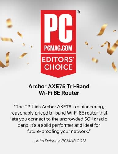 TP-Link AXE5400 Tri-Band WiFi 6E Рутер - Gigabit Безжичен Интернет Рутер, Секира Рутер За Игри, VPN Рутер, OneMesh, WPA3