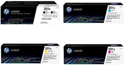 HP 201x 2-Пакет Висок Принос Црна И 201a Цијан, Магента И Жолта Оригинални Тонер Касети