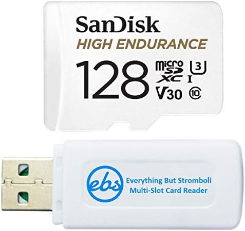 Sandisk MicroSD Висока Издржливост 128gb Мемориска Картичка Работи Со Wyze cam v3 Pro, Wyze Cam Отворен v2 Паметни Камера Пакет