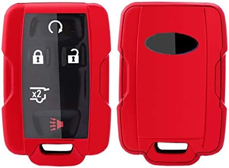 Мека TPU клуч за клучеви за далечински држач за кожа на ракавици за кожата одговара за Chevy Chevrolet Silverado Colorado/GMC Sierra
