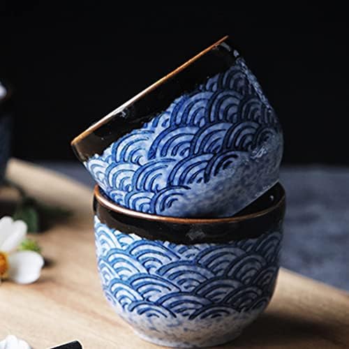 Jardwe прибор постави прибор поставени 4 парчиња керамички чаши за сакеи мини снимки чаши јапонски стил саки чаша кунгфу чај за домашна кујна