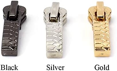 Тајара 5 парчиња 5 патент лизгач автоматско заклучување влечење модна тока метална цинк легура Поправка Универзална замена на големо