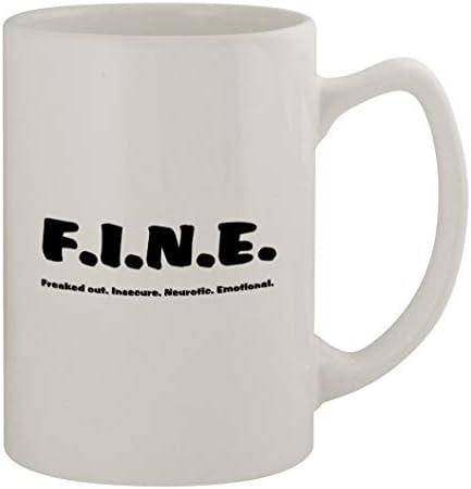 Средината на патот F.I.N.E 239 - Убав смешен хумор керамика 14oz државен човек чаша за кафе