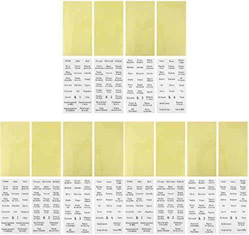 Налепници со хемотон Букви 3sets208pcs Во Боја На Масло Складирање На Шишиња Со Шишиња Со Зачини: Отпорни Зачини Претходно Печатени Етикети