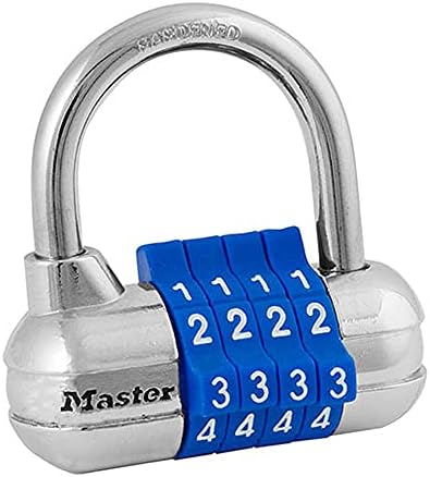 Master Lock 1523d Поставете ваша сопствена комбинација, 1 пакет, и комбинирано заклучување на шкафчиња за теретани и шкафови во училиштата,