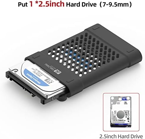 САН ЗАНГ МАЈСТОР Хард Диск Случај, 2.5 Во HDD Случај 5 Пакет, Мека Силиконски Хард Диск За Складирање Случај За Надворешен Хард Диск HDD, Случај