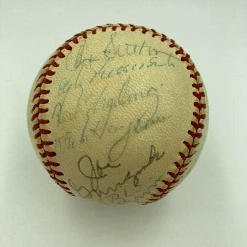 Вили Мејс 1976 Тимот на сите starвездички игри потпиша бејзбол со JSA COA - автограмирани бејзбол