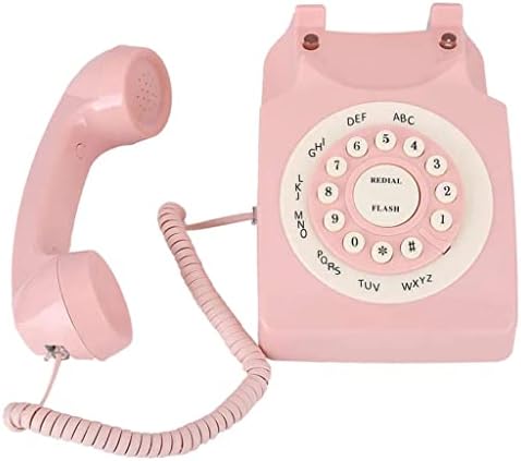 WYFDP Гроздобер телефонски повик Квалитет за квалитетен телефон за домашна канцеларија Пинк Еуро Телефон Телефон Телефон Телефон