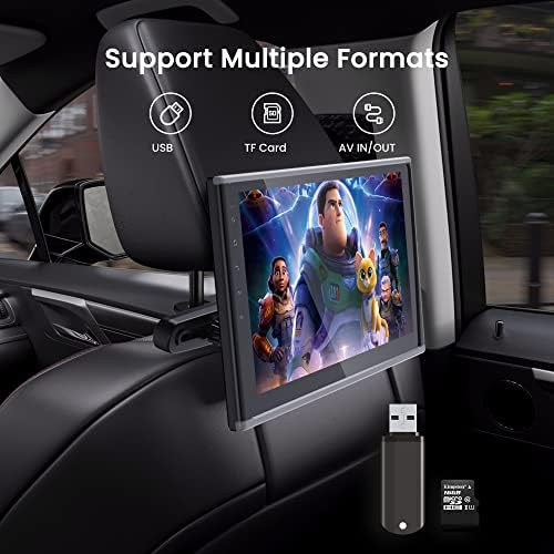 Бигасуо 10.1 Автомобил Потпирач За Глава Видео Плеер Со Држач За Монтирање, Екран На Допир Mp5 Автомобил Видео Плеер Поддршка