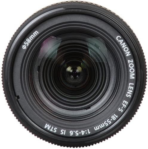 Канон EF-S 18-55mm f/4-5.6 IS STM Lens Bundle + HD комплет за филтрирање + чувар на капакот на леќи + аспиратор за леќи за лали