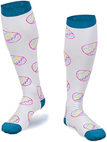 Чорапи за компресија со широки телеви со широки телевици за жени плус големина на компресија чорапи со високи чорапи за поддршка
