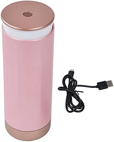 Кутија ЗА Складирање Четки ЗА ШМИНКА ВОЛДАКС Розова USB Тип C Полнење Пренослив LED ДИСПЛЕЈ Со Кофа за Складирање На Четки За Шминка Со