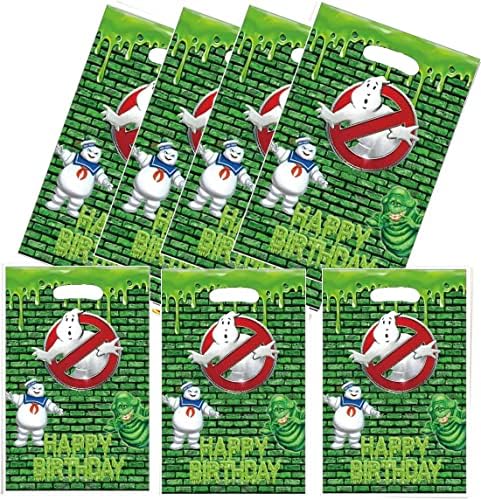 Rathira 40 компјутери Ghostbusters торби за забави за роденденски забави торби за подароци Ghostbusters Тема забава торби деца бонбони