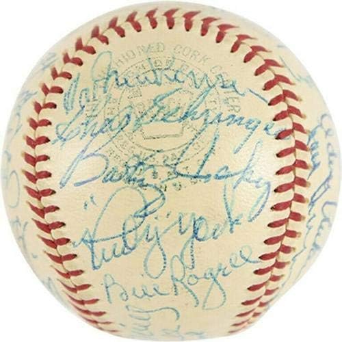 Најдобрата Ty Cobb Hank Greenberg Detroit Tigers Legends потпиша бејзбол ПСА ДНК - автограмирани бејзбол