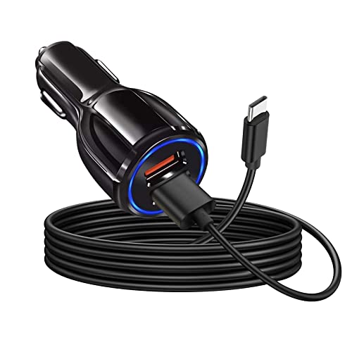 10ft USB Type C Car Car Carger Cable кабел кабел одговара за Motorola G Power, G Stylus, Moto One 5G/One 5G UW ACE, Edge/Edge+,