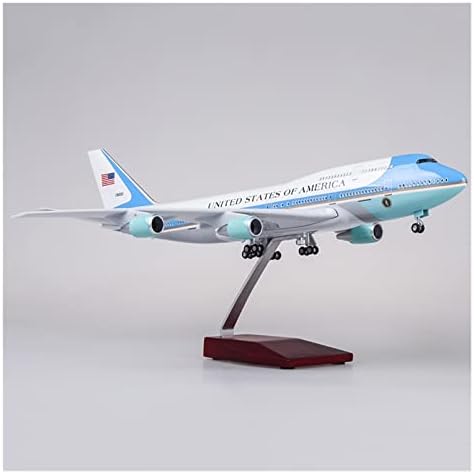 Модели на авиони 1/150 модел на легура на легура на смола е соодветно за модел на авионски сили Б747 Еден авион со светла и тркала Графички