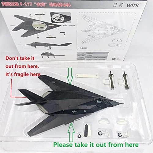 Moudoauer 1:72 легура F117 Nighthawk Fighter Aircraft Model Aircraft Model Simulation Aviation Science Model Model
