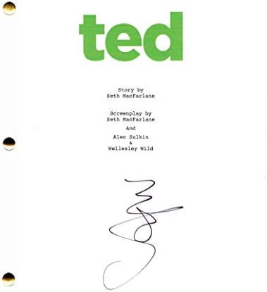 Марк Валберг потпиша автограм - Тед целосен филмски скрипта - Сет Мекфарлејн, Мила Кунис, Марки Марк Мора да верувате, другите момци,