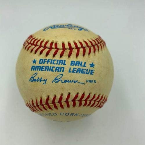 Тед Вилијамс потпиша официјален бејзбол на Американската лига со JSA COA Red Sox - автограмирани бејзбол