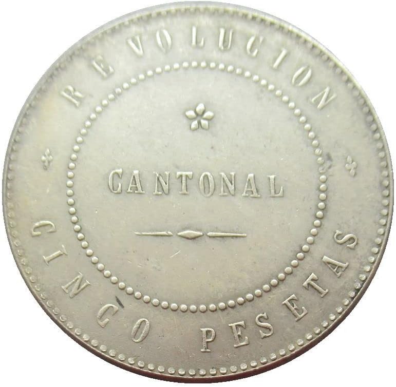 Шпански Комеморативна Монета 1873 Странски Копија Комеморативна Монета