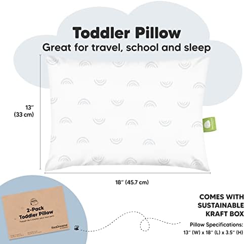 Перница со дете од 2 пакети - меки органски памучни мали перници за спиење - 13х18 мала перница за деца - детски перници за спиење -