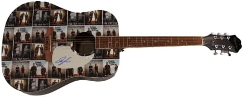 Тајлер Хабард потпиша автограм со целосна големина обичај Еден од еден вид 1/1 Гибсон Епифон Акустична гитара АА w/ Jamesејмс Спенс автентикација JSA COA - Суперerstвезда во