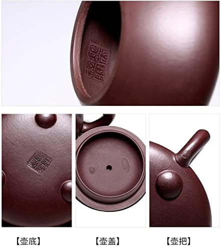 Jeonswod yixing Purple Clay Pot чиста рачно изработена чајник кунг фу чај сет домаќинство чајник класичен камен лажички саксија