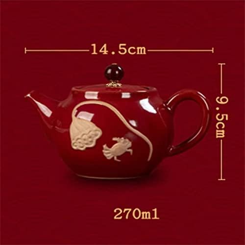 CCBUY Agate керамички чајник за чајни чајни чајни чаши чаша поставена чај загреана котел кинеска кригла