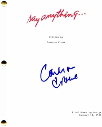 Камерон Кроу потпиша автограм, кажете нешто со целосна филмска скрипта - глуми: Johnон Кузак, Брзи времиња во Риџмонт Висока,