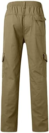 Miashui карго панталони момчиња мажи моден лесен лабав памук плус големина џеб чипка панталони во целост на отворено топло