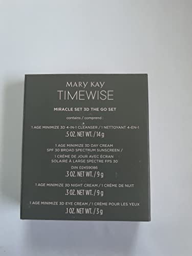 Возраста на Мери Кеј Timewise го минимизира 3Д чудо сет - патувајте го сетот GO - нормална сува кожа