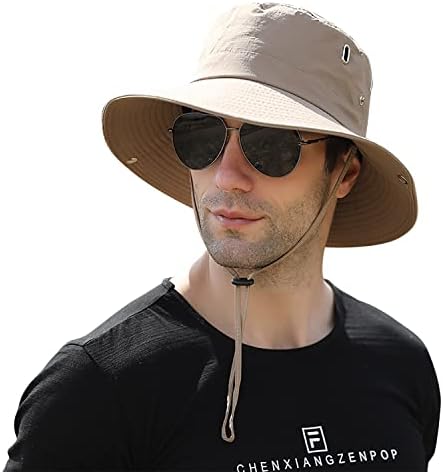 Широк риболов капа за мажи upf 50+ Сафари пешачење сонцето капа за пакувања водоотпорна летна плажа буни капа капа за мажи жени