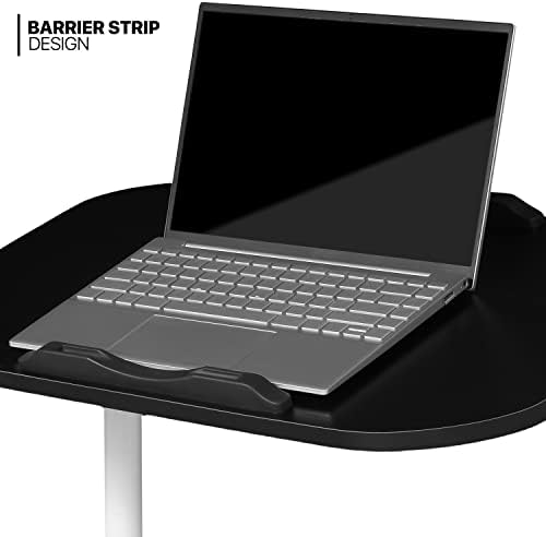 Monibloom Мобилен лаптоп биро 360 ° ротирачки панел прилагодлива висина на бирото за тркалање Ергономска маса со тркала за домашно