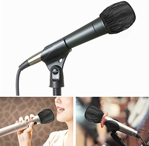 300 парчиња микрофон за еднократна употреба микрофон неткаен рачен микрофон заштитени капаци за шофершајбна за снимање, KTV