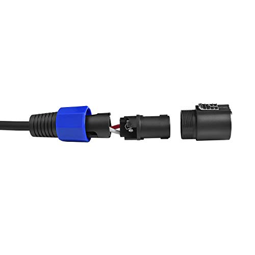 Yoico 2pcs 25 стапки Професионален звук на кабли за звук на жица звучник Аудио засилувач 7мм со заклучување на пресврт