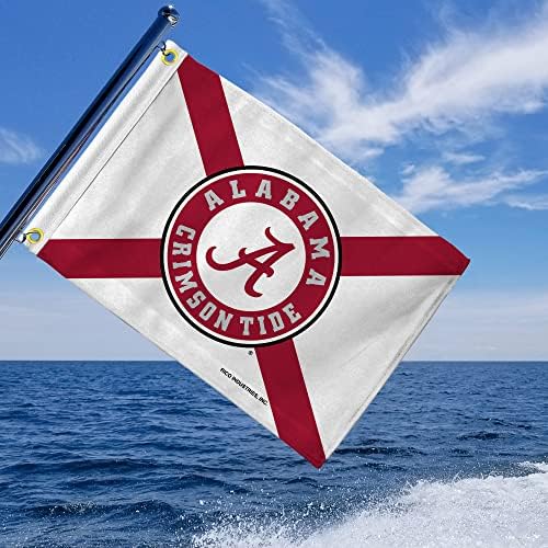 Алабама Црвено Знаме На Плима-Знаме На Брод - Знаме На Количка За Голф-12 х 18 - Државно Знаме