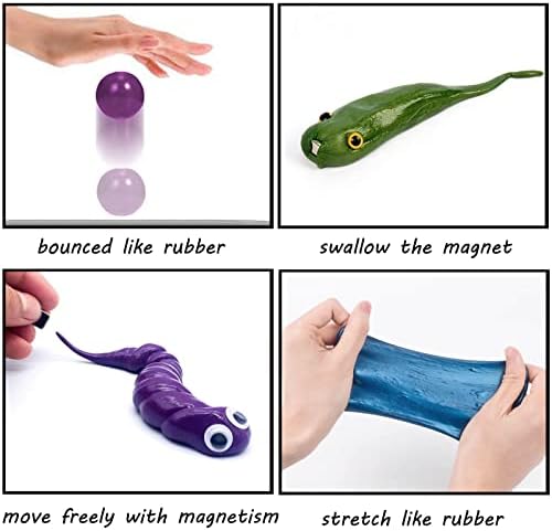 Tiferr Magnet Slime Putty со магнет, детски забави за забави, награди во училницата, училишни материјали, сензорна играчка