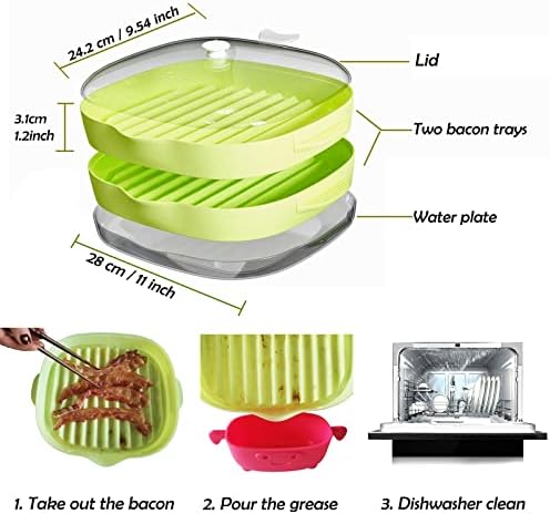 Микробрановата решетка за сланина, двостепена лента за скара од сланина, мултифункционален пароброд за готвење храна и зеленчук, сланина