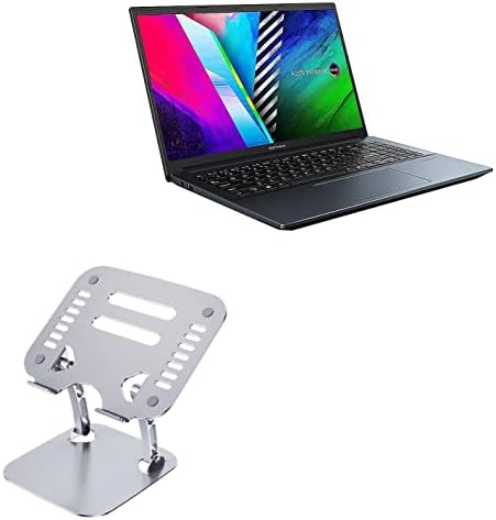 Штанд на Boxwave и монтирање компатибилен со Asus Vivobook Pro 15 - Извршен versaview лаптоп штанд, ергономски прилагодлив металик